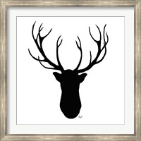 Framed Deer Head Silhouette