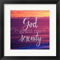 Framed God Grant Me Serenity