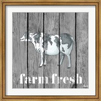Framed Wood Farm Grey I