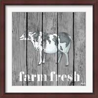 Framed Wood Farm Grey I