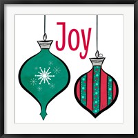 Framed Joyful Christmas Ornaments II