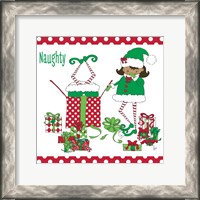 Framed Naughty Elves