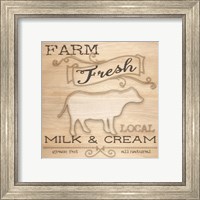 Framed 'Country Organic Dairy I' border=