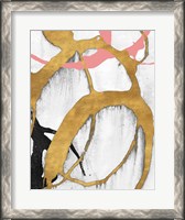 Framed Rose Gold Strokes II