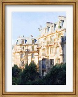 Framed Watercolor Streets of Paris III