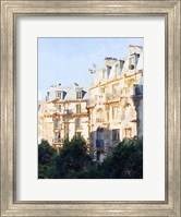 Framed Watercolor Streets of Paris III