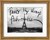 Framed Fashionable Paris
