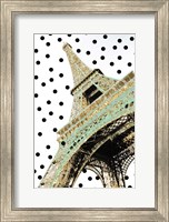 Framed Eiffel Tower with Glitter