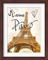 Framed Je t'aime Paris