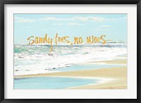 Framed Sandy Toes, No Woes