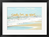 Framed Sandy Toes, No Woes