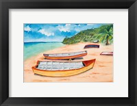 Framed Canoes on the Beach