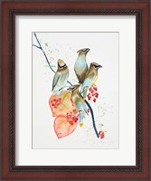 Framed Birds on Branch