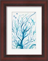 Framed Blue Dancing Tree