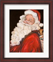 Framed Smiling Santa