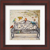 Framed Birds on the Bench