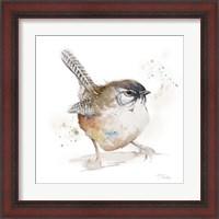 Framed 'Watercolor Mountain Bird I' border=