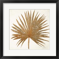 Framed 'Golden Leaf Palm I' border=