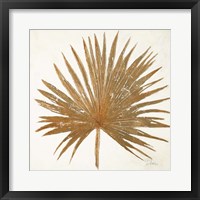 Framed 'Golden Leaf Palm I' border=