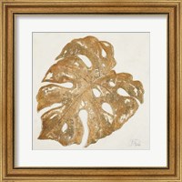 Framed 'Golden Leaf Palm II' border=