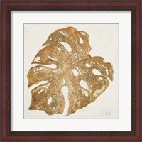 Framed Golden Leaf Palm II