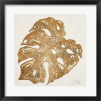 Golden Leaf Palm II Framed Print