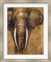 Framed Gold Elephant