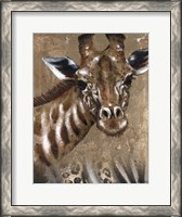 Framed Giraffe on Print