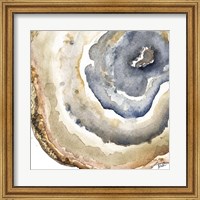 Framed Up Close Agate Watercolor I