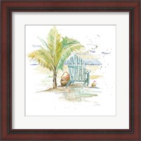 Framed 'Happy Place II' border=