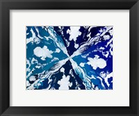 Framed Blue Starburst