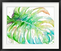 Framed Zoomed Tropical Monstera