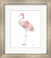 Framed Flowers In Flamingo
