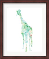 Framed Flowers in Giraffe