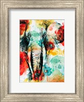 Framed Vibrant Elephant