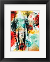 Framed Vibrant Elephant