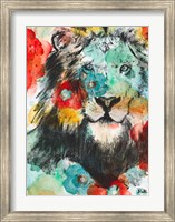Framed Vibrant Lion