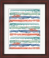 Framed Fashion Watercolor Stripes
