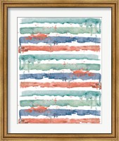 Framed Fashion Watercolor Stripes