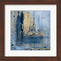 Framed Golden Blues I