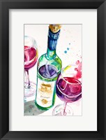 Framed Red and White Wine I