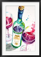 Framed Red and White Wine I