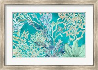 Framed Under the Sea Plants Blue