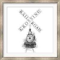 Framed Railroad Crossing