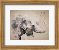 Framed Sandstone Elephant