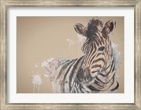 Framed Sandstone Zebra