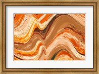 Framed New Concept Orange Abstract