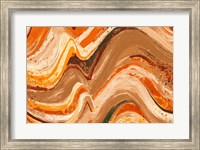 Framed New Concept Orange Abstract