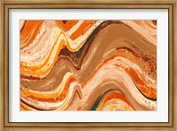 Framed New Concept Orange Abstract