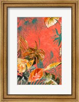 Framed Orange Palm Selva II